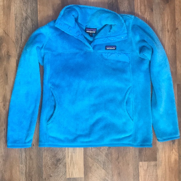 Patagonia Synchilla Snap Blue Pullover Fleece Blue Fuzzy Medium Fall 2023 - Picture 3 of 8